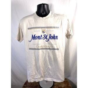 Vintage Mont St John Napa Valley Chardonnay T Shirt L